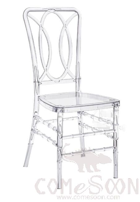 Plastic Transparent Dining Chair-37 * 42 * 91cm