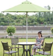 Outdoor umbrella, D3m straight pole all-aluminum umbrella stand, 230G polyester cloth, umbrella cloth, car cowhide
