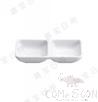 6" Double Compartment Plate, White, Mf, 146.97*73.17*26mm product image
