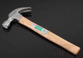 Claw Hammer with Wooden Handle 500G, High Carbon Steel+ Wooden Handle