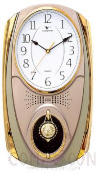 818a - Flower Arrangement - Wall Clock, ABS, L50*W27.5cm