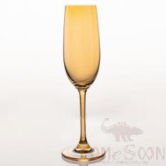 Colorful Crystal Goblet Champagne Amber 250ML product image