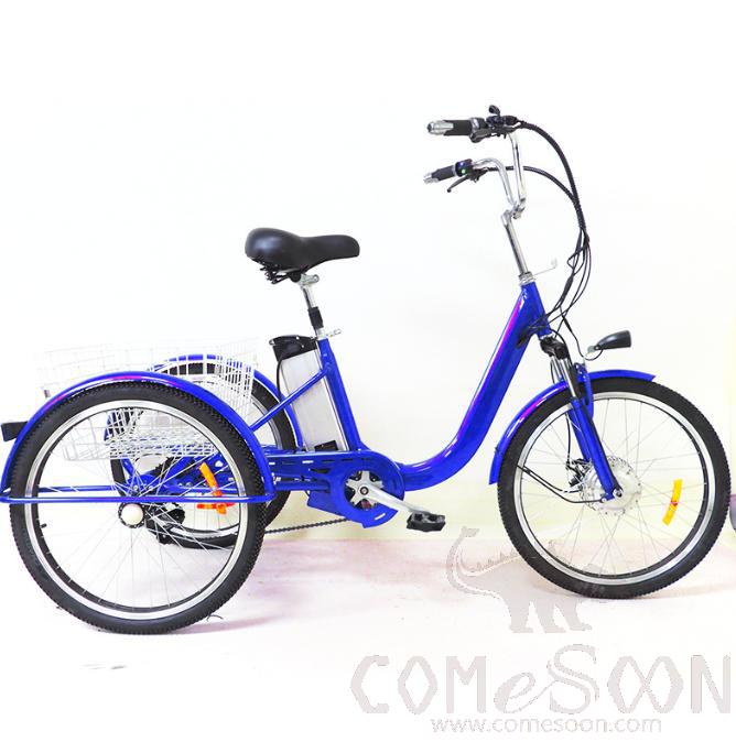Aluminum Alloy Electric Tricycle, 36v 10ah, Blue