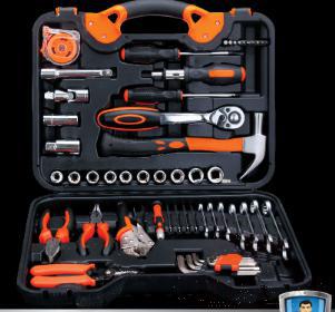Car Repair Tool Set 55 Pieces, High Carbon Steel, L41*W9*H33cm