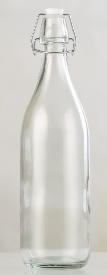 Water Bottle with Monochrome Logo, 1000ML