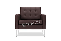 Leather Knoll Armchair Ch1024