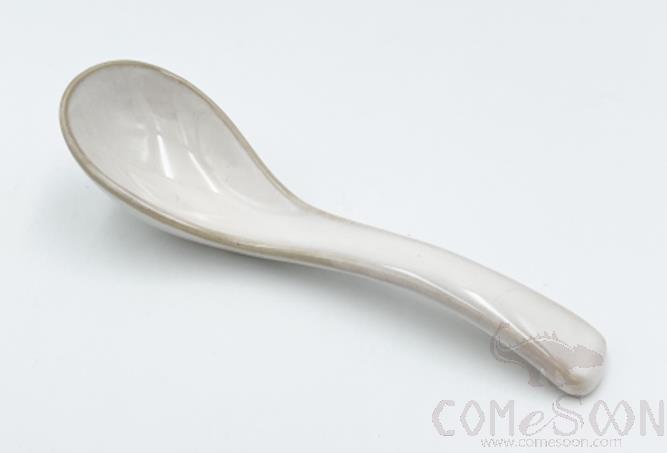 Soup Spoon, White, 13cm