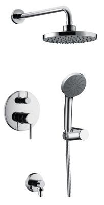 Hidden shower brass