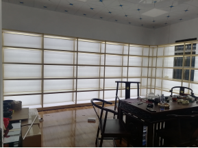 5m Display Cabinet with Light, Carbon Steel Tube