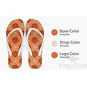 Oss Female Flip-Flops, PE Bottom+ PVC Surface, Size 33