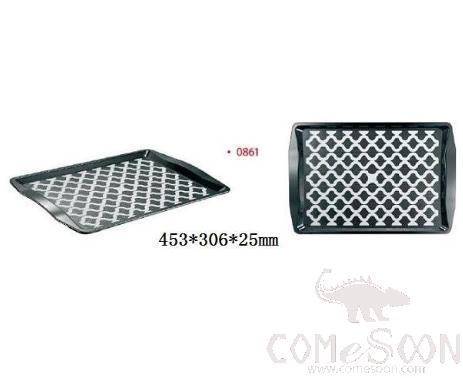 Rectangle Serving Tray, Pc/tpe, Black, L453*W306*H25mm