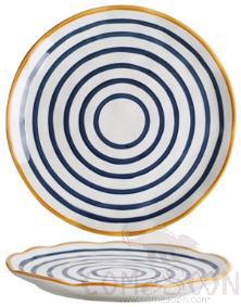 Japanese 6.9" Outer Convex Shaped Shallow Plate-Concentric Pattern product image