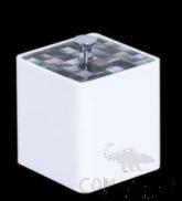 W4-White Bright Black Shell Double-Sided Cotton Can, Resin+ Shell, 76*76*84/98mm product image