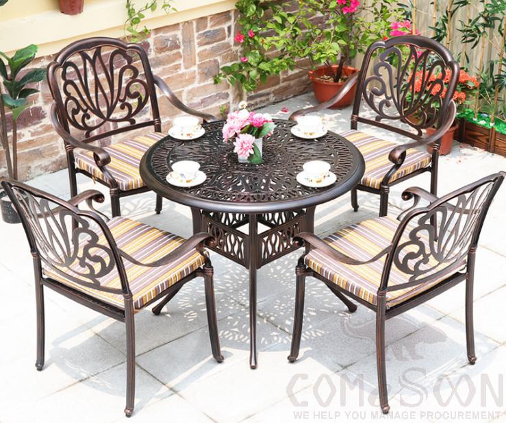 Outdoor Cast Aluminum Tables and Chairs product image