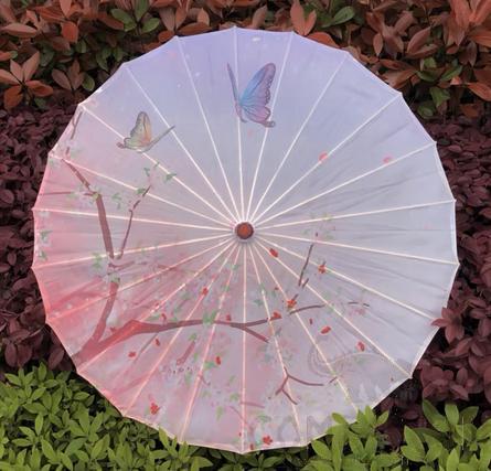 Oil Paper Umbrella, Silk Fabric, 82cm