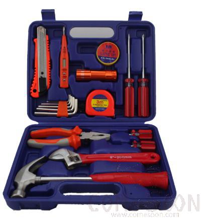 Hardware Tool Set 18 Pieces, High Carbon Steel, L28*W23*H6.5cm
