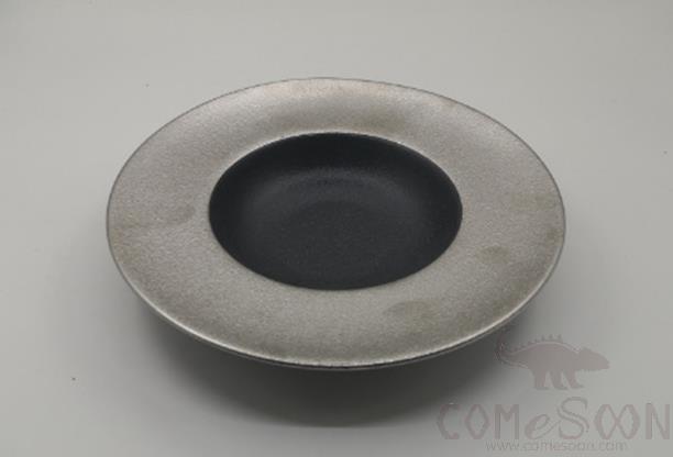 Electroplated Silver 9" Pasta Plate, Ø23.5*H4 cm