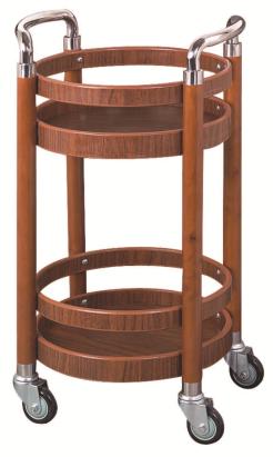 Wine Cart, Wooden, Φ400 * H770mm