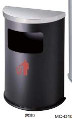 Ash Bucket, Iron Baking Paint, L410 * W210 * H640mm product image