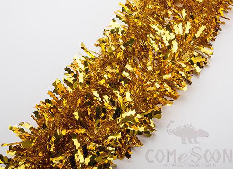 Golden Tinsel Ribbon 2m
