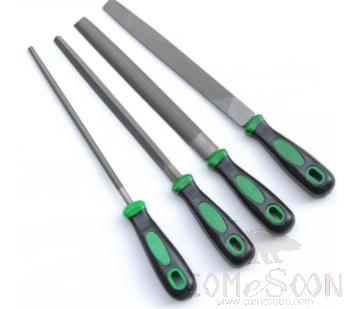 10 File Four-Piece Set, High Carbon Steel+ Plastic Handle