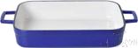 Blue/white Blctangular Baking Pan, Cast Iron, 40*26*8cm