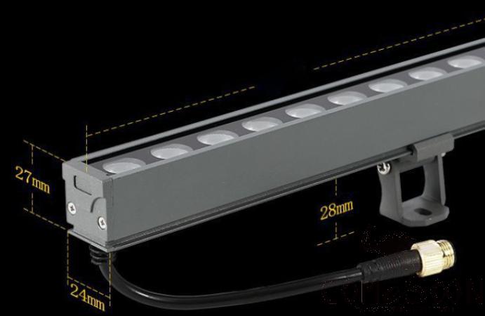 Led linear lamp, aluminum, L300 * W24 * H27 mm