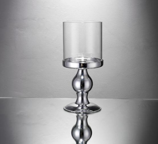 Glass Decorations/glass Candle Holder 11.2*11.2*28cm