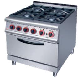 4-Burner Gas Range with Oven 700×700×(850+ 70)mm product image