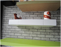 Hollow Shelf with Drawer