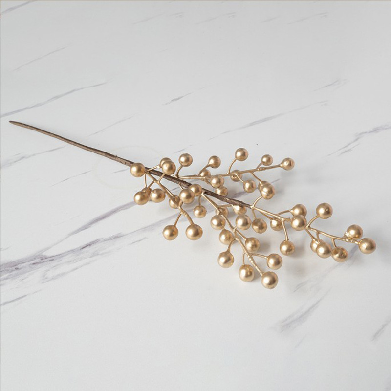 Christmas Decorating Berries, Gold