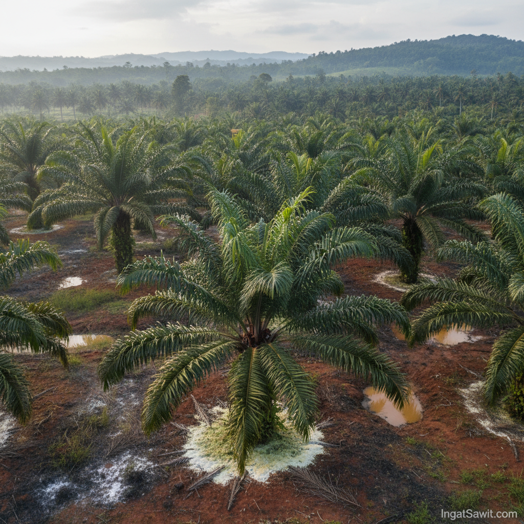 Efek Samping Terlalu Banyak Pupuk Urea pada Tanaman Sawit Muda