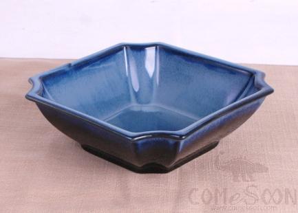 Blue Glaze 8" Monkey Bowl product image