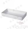 9.5″ Rectangular Deep Plate, White, Mf, 240*160*50mm