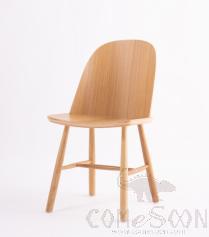 Chair, Ash+ Birch Core Board, White Oak Leather, 470*515* 800mm