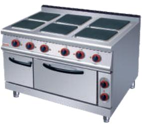 6-Burner Electric Range with Oven 1200×900×(850+ 70)mm