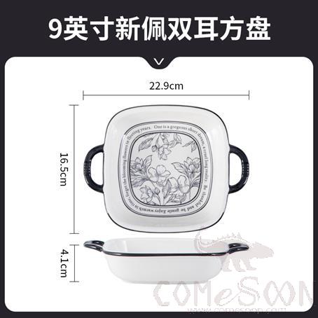 Square Dish / Plate, L22.9*W16.5*H4.1 cm product image