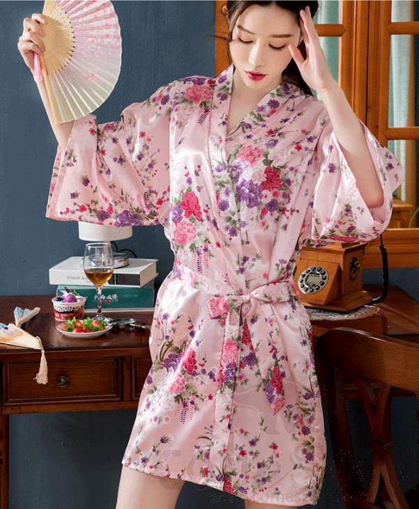 Floral Bathrobe