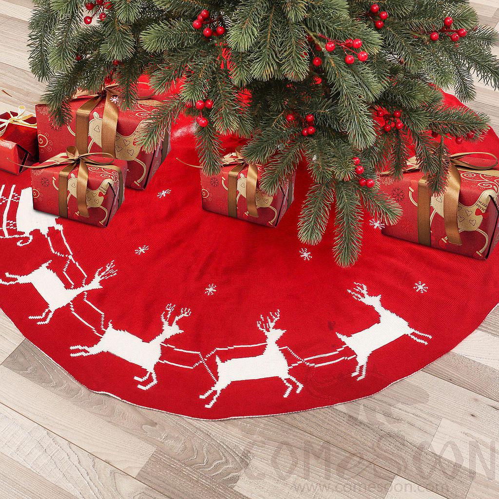 Christmas Elk Pull Car Tree Dress