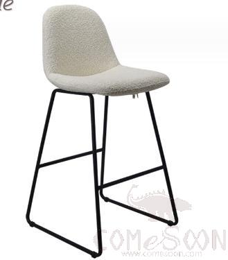 Bar Stool, Lamb Fabric, 46*50*95cm