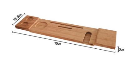 Bathtub Caddy-Bamboo, 70x15.5x3cm