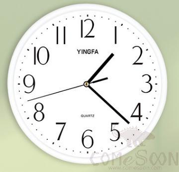 Silent Clock-Plastic, 11 Inches