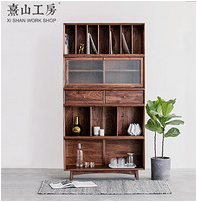 Solid Wood Combination Bookcase