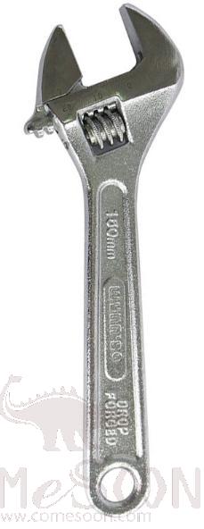 Adjustable Wrench 8", 55# Steel