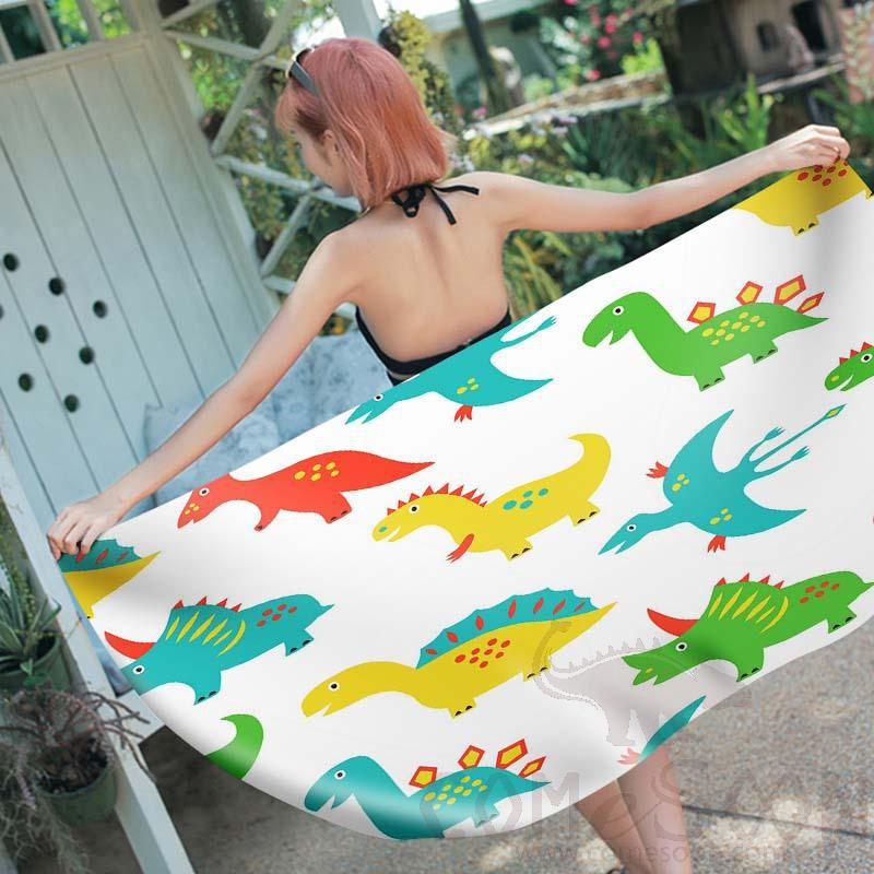 Cartoon Beach Towel, Microfiber, 150*70cm