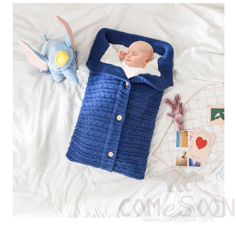 Baby Wrapped Duvet, Acrylic+ Polyester Fiber, 40*70 cm
