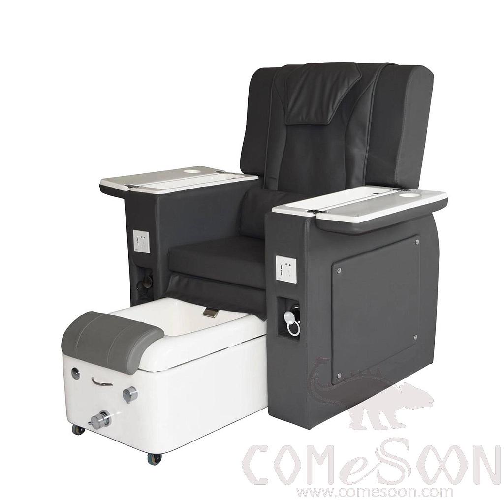 Massage Chair with Armrest and Groove, Leather, 125 * 105 * 90 cm