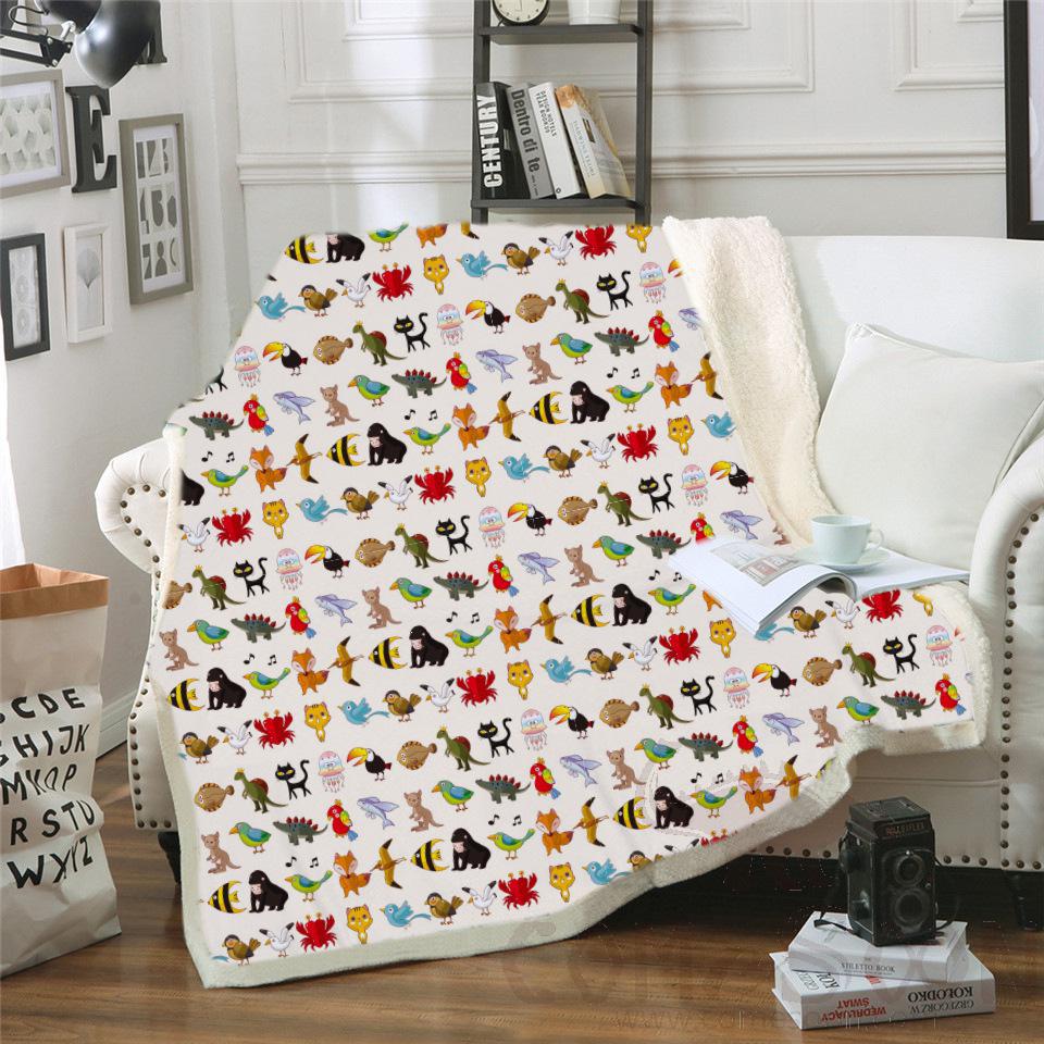 Cartoon Blanket, Crystal Velvet, 150*130cm
