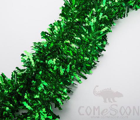 Green Tinsel Ribbon 2m