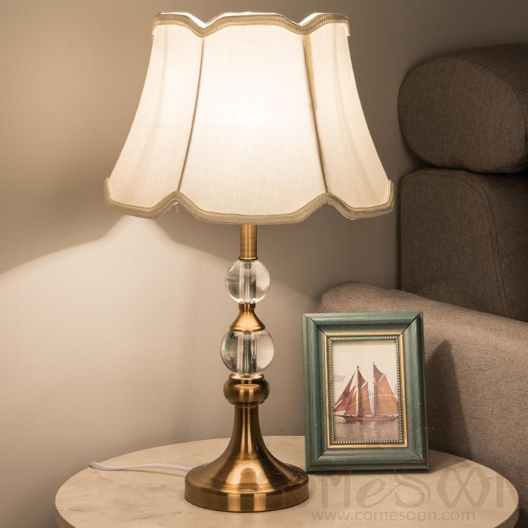 Table Lamp-D30*H52cm-Button Switch